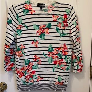 Lands’ End floral sweater